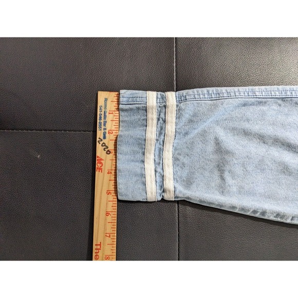 East West  Vintage Jean Jacket Acid Wash Street‎ Wear 80-90s Zip Up Women's S - Picture 6 of 10